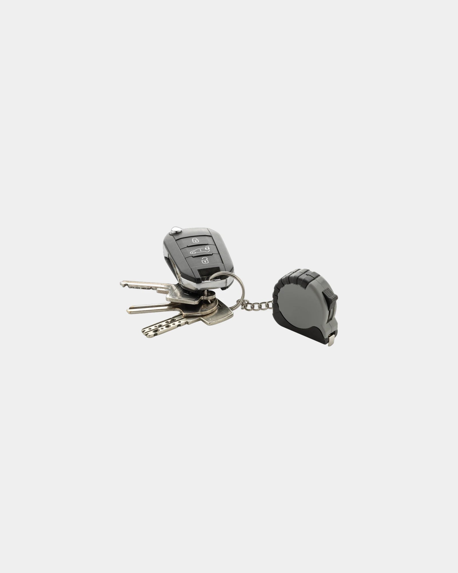Promotional recycled ABS keychain with 1m tape - 1
